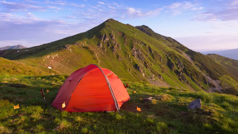 Camping with a view