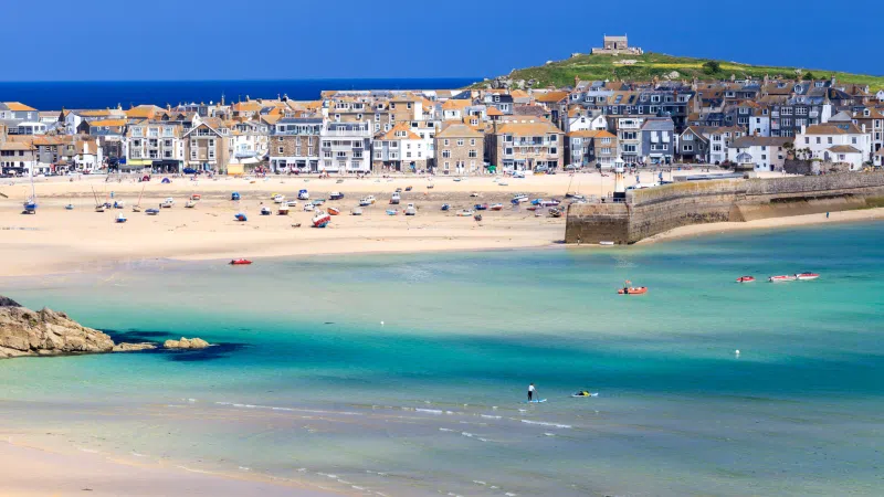 Kayaking in St. Ives Bay